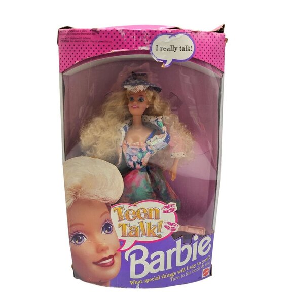 Teen Talk Barbie Doll Mattel 1991 New In Box Talking Feature Collectible READ ME - Picture 1 of 9